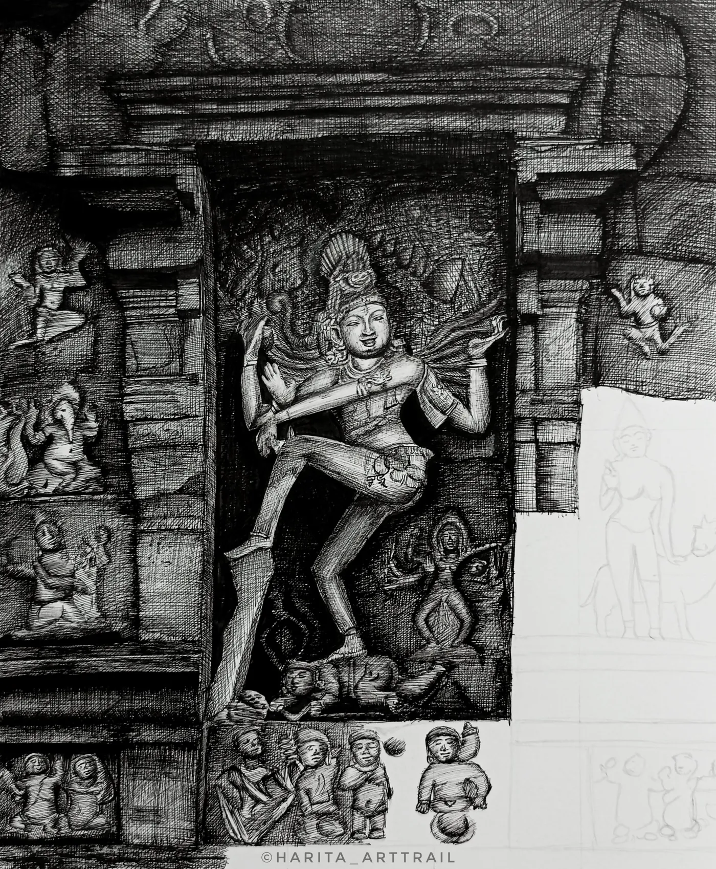 Sculptural sketches, artwork 1